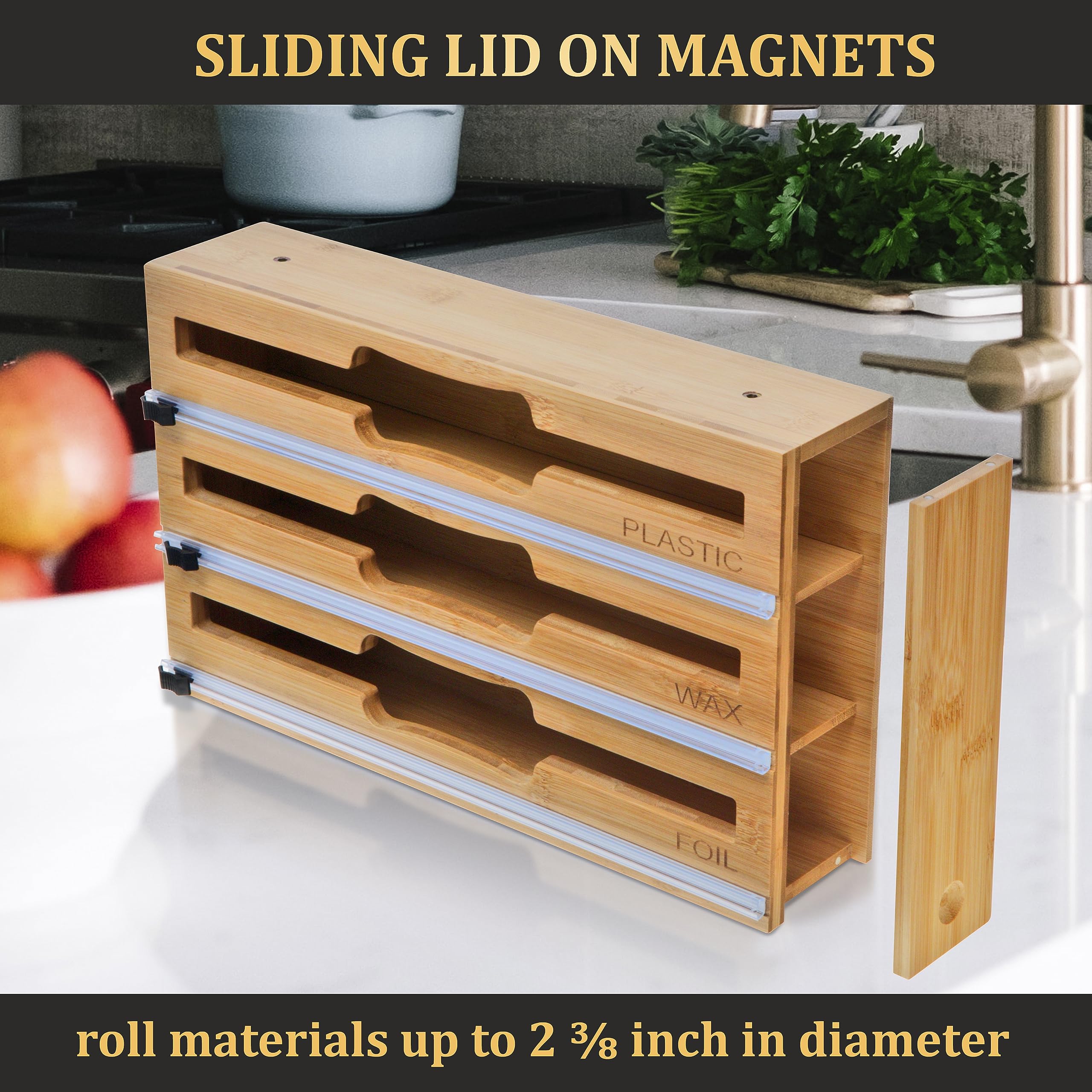Maxpray five-slot bag organizer top view keeps bags sorted