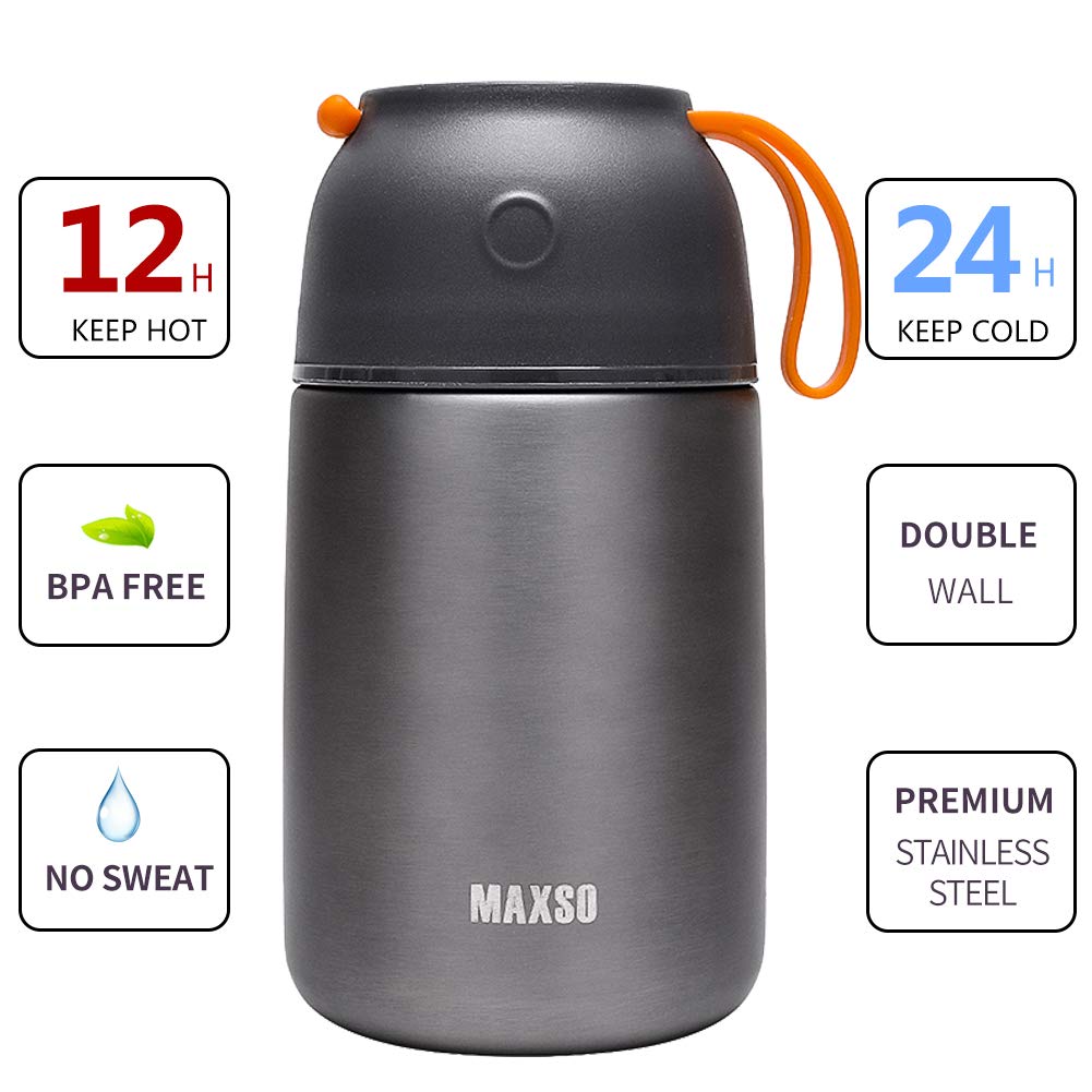 MAXSO 24 oz jar open showing wide mouth for easy filling and cleaning