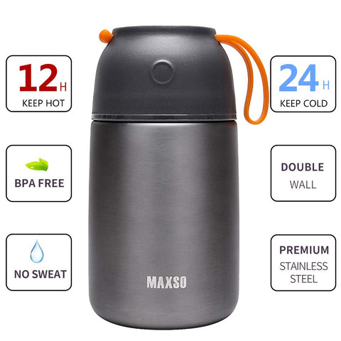 MAXSO 24 oz jar open showing wide mouth for easy filling and cleaning