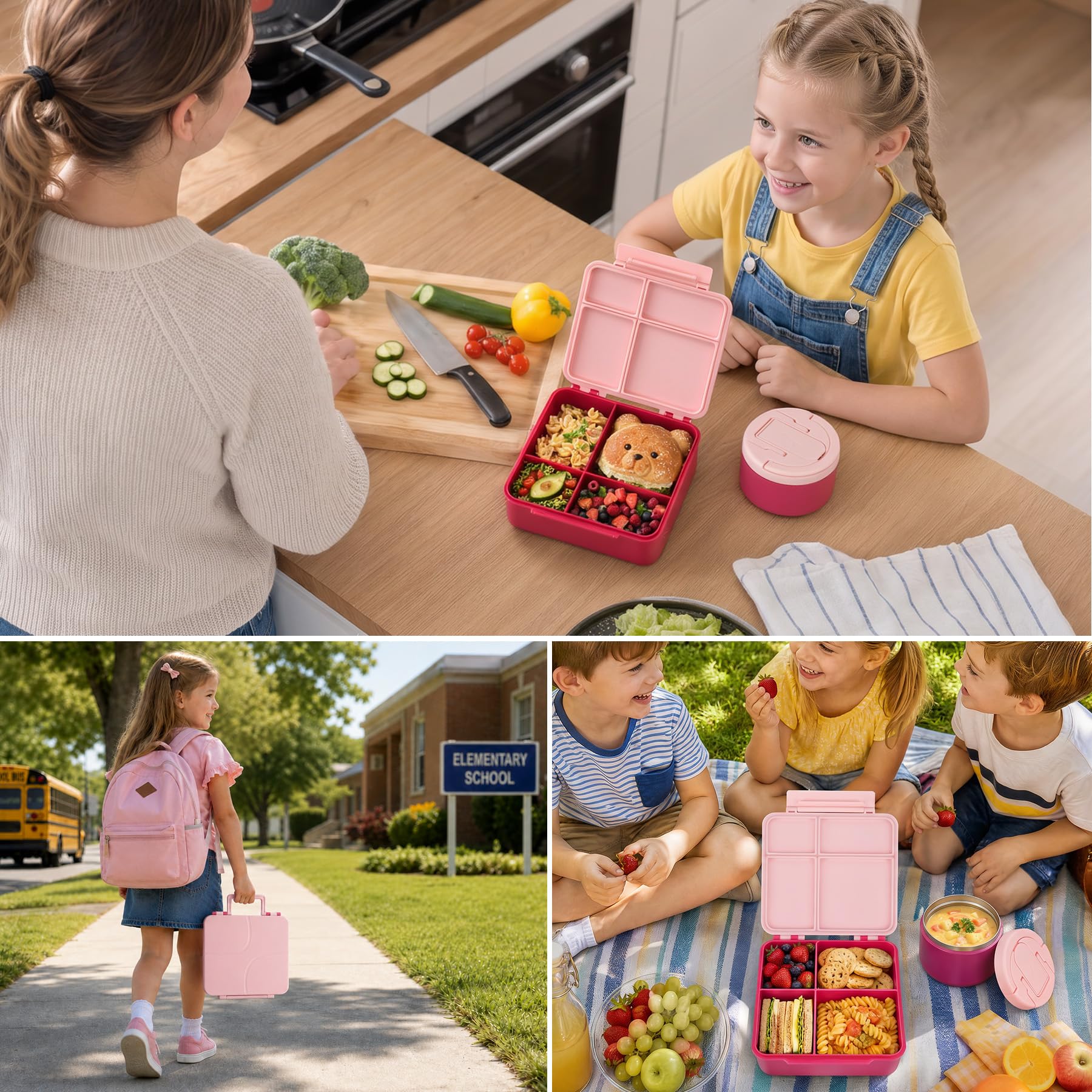 MAXSO set on picnic blanket illustrating insulated food convenience