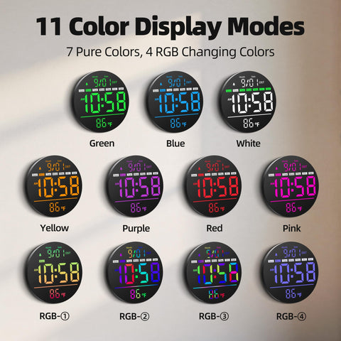 Maxstar remote control and clock showing ease of color and timer adjustments