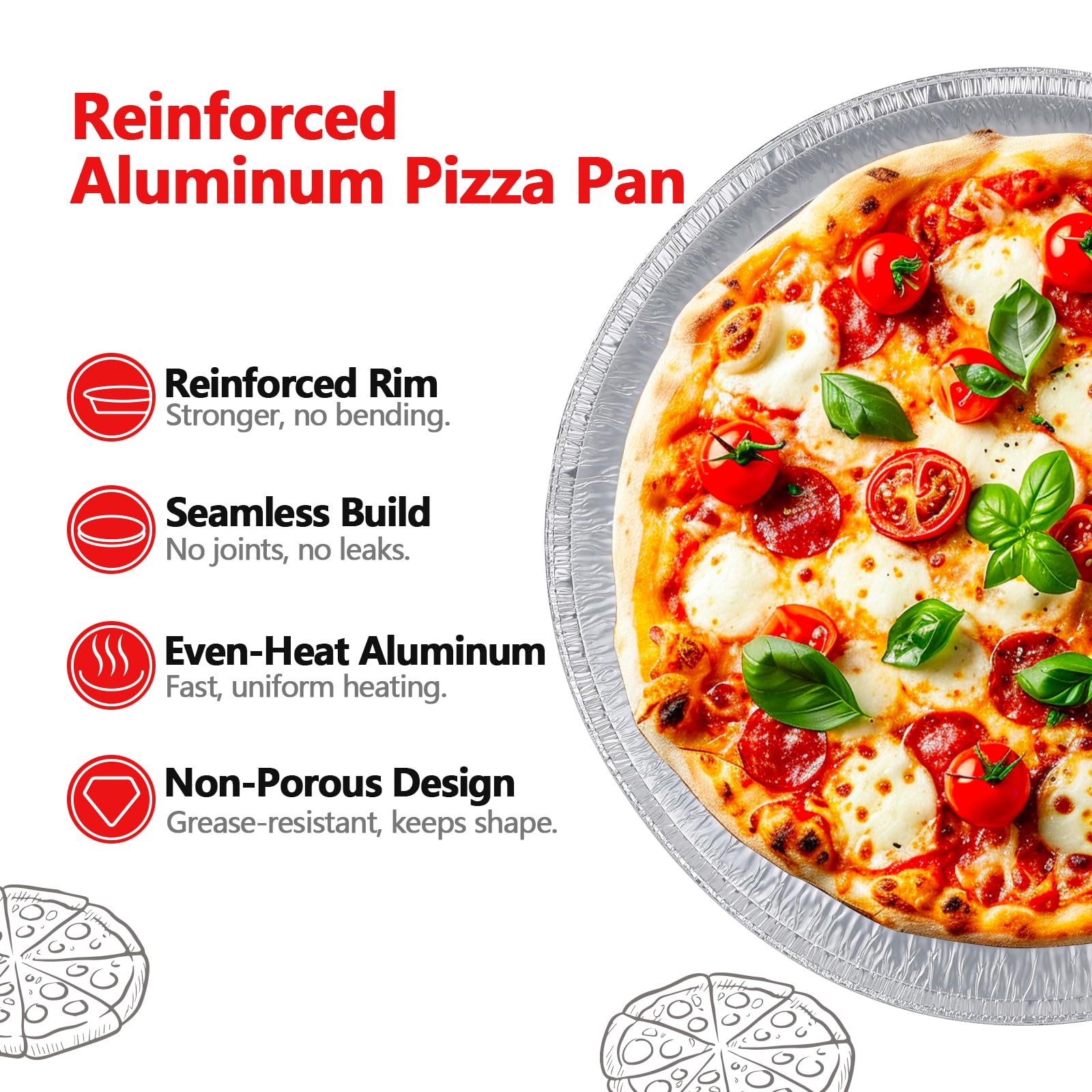 MAXTBEE pan inside oven with pizza showing reliable baking performance
