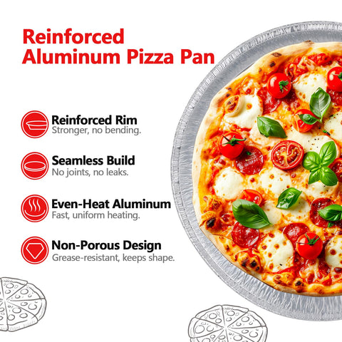 MAXTBEE pan inside oven with pizza showing reliable baking performance