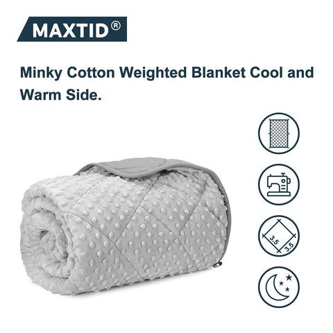 MAXTID minky close-up highlighting plush texture for soothing touch