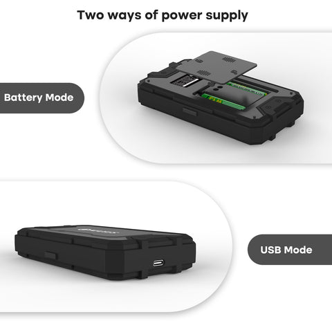 MAXUS USB cable connected for steady desktop power option