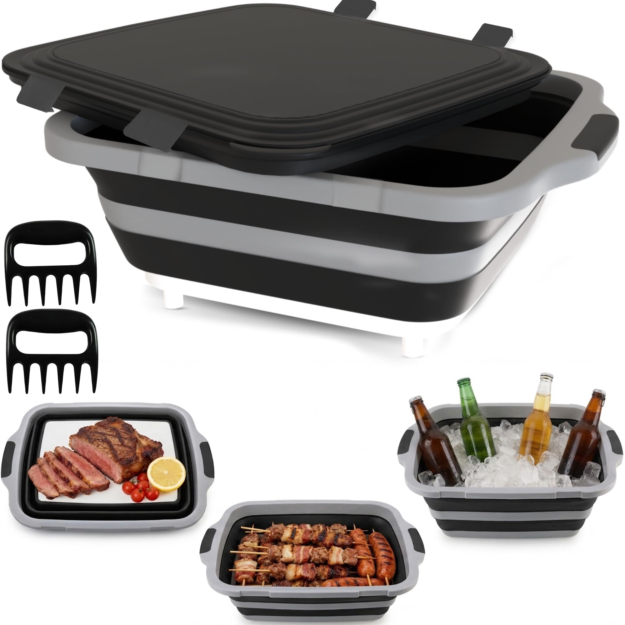 MAYALEAD outdoor tailgate setup showing portable prep convenience