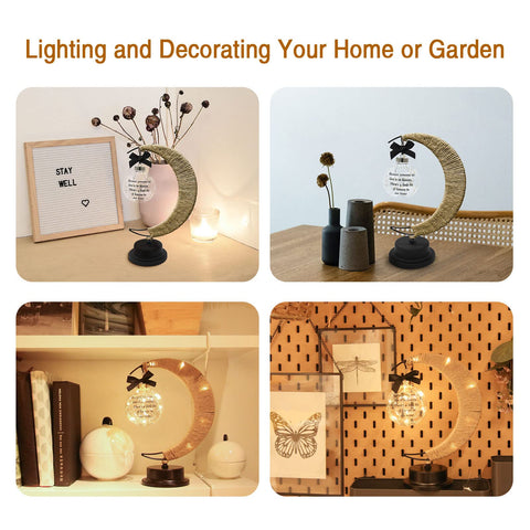 Mayamila lamp scale with hand demonstrating compact, portable size