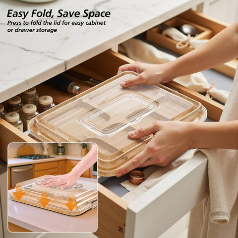 MAYELM six compartment tray with cheeses displaying organized presentation