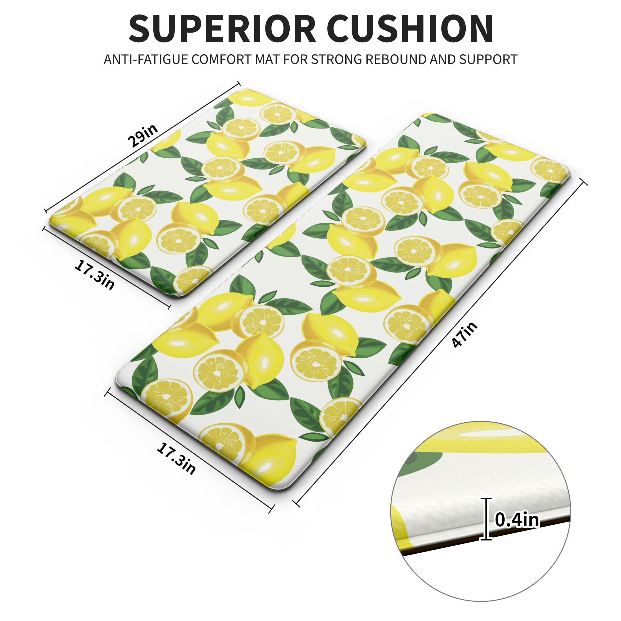 MAYHMYO close-up of lemon print detail highlighting vibrant colors and durability