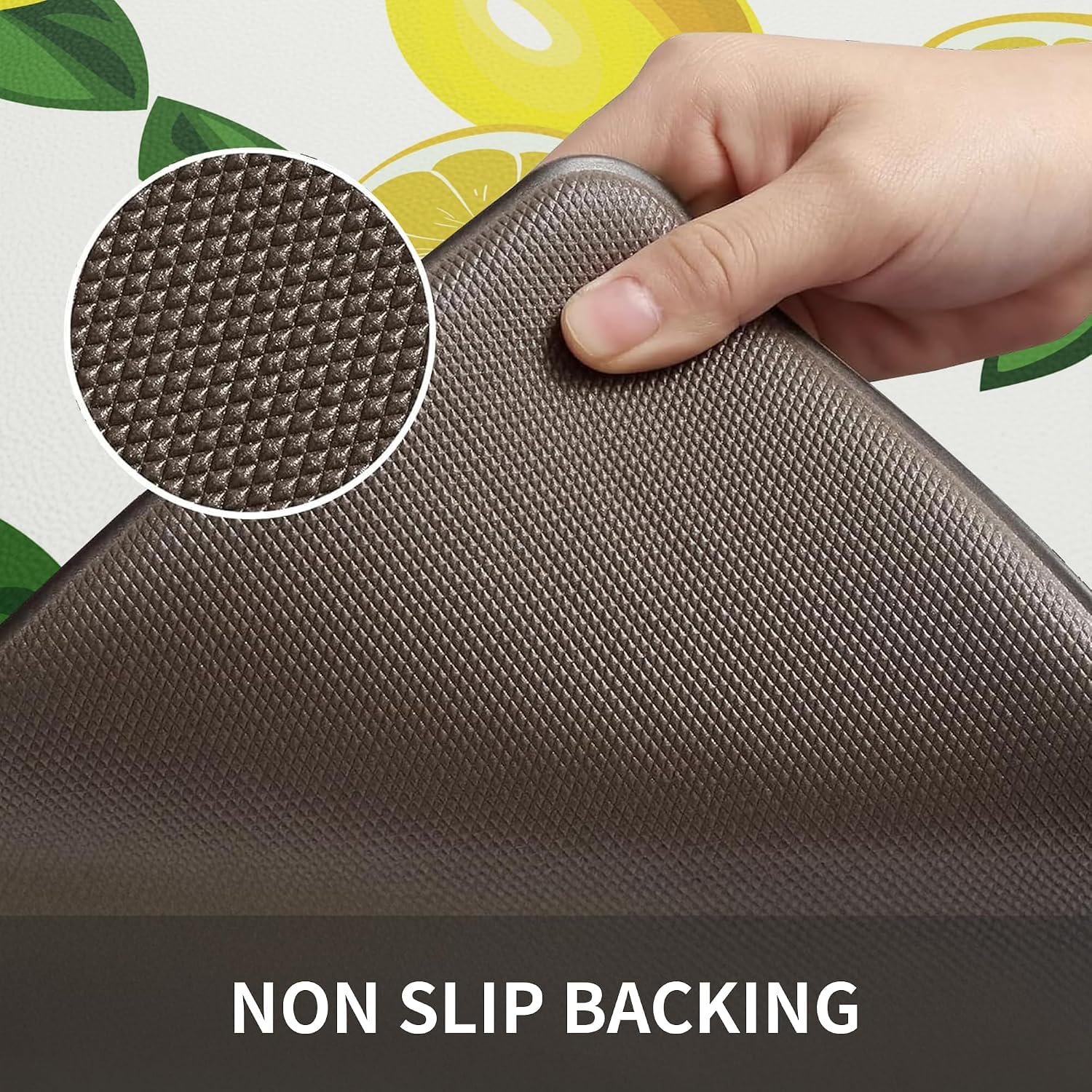 MAYHMYO mats placed by kitchen sink offering comfort while washing dishes