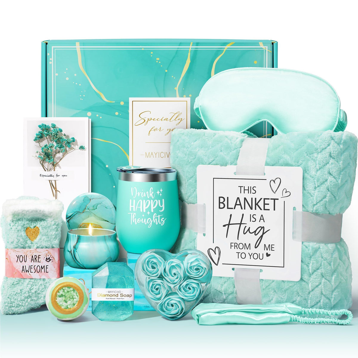 MAYICIVO front gift box arranged for gifting showing elegance and surprise