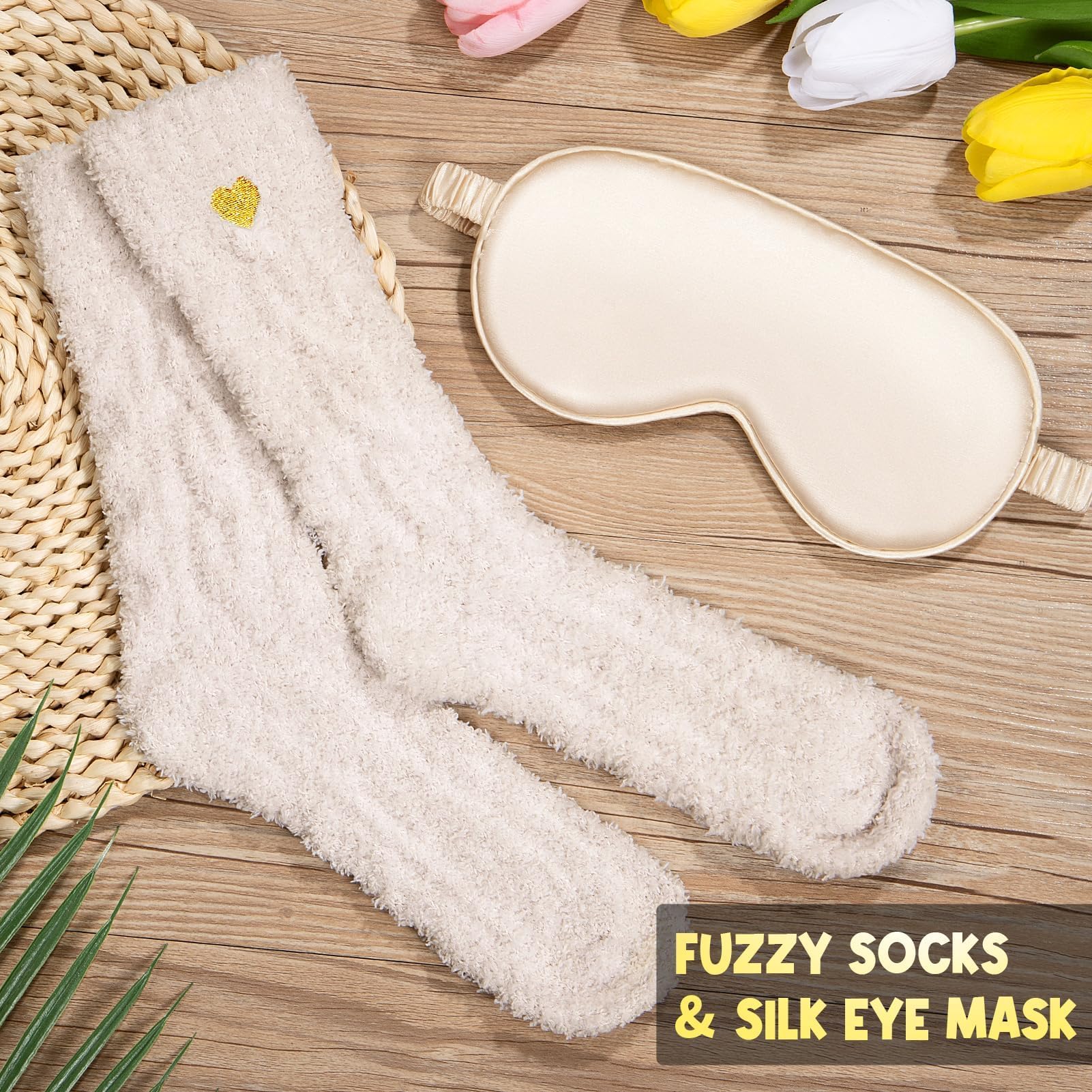 MAYICIVO lifestyle cozy setup with blanket and tumbler illustrating at-home spa moment