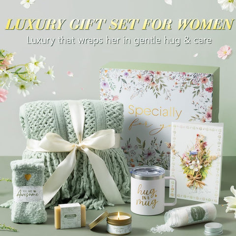 MAYICIVO vanilla coconut candle soap and salts conveying calming spa-like relaxation