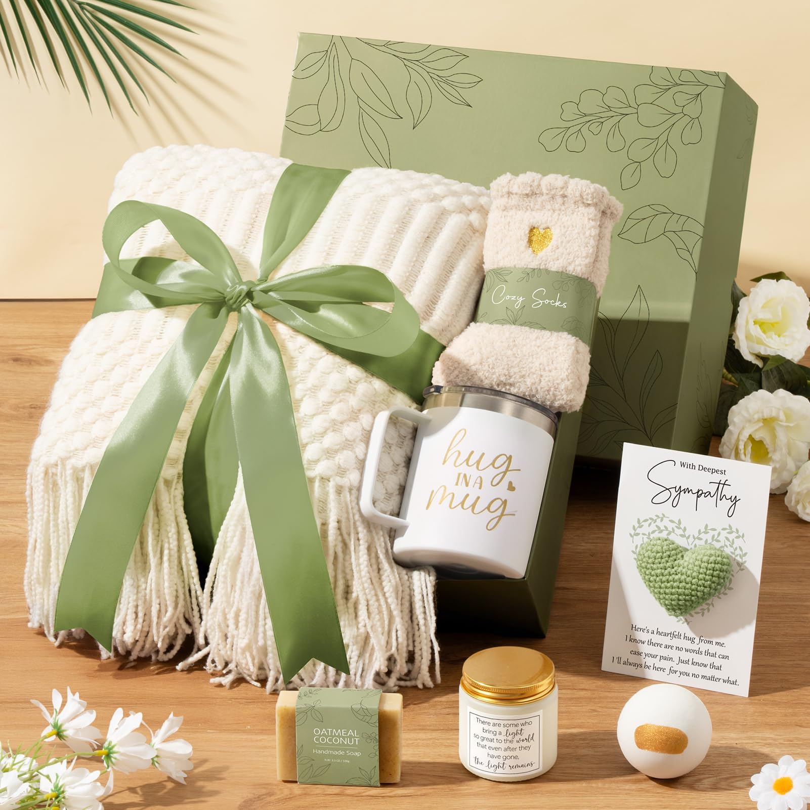 MAYICIVO vanilla coconut soy candle lit to create calming atmosphere