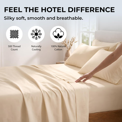 Mayil Manor hand touching fabric to show softness and faster breaking-in comfort
