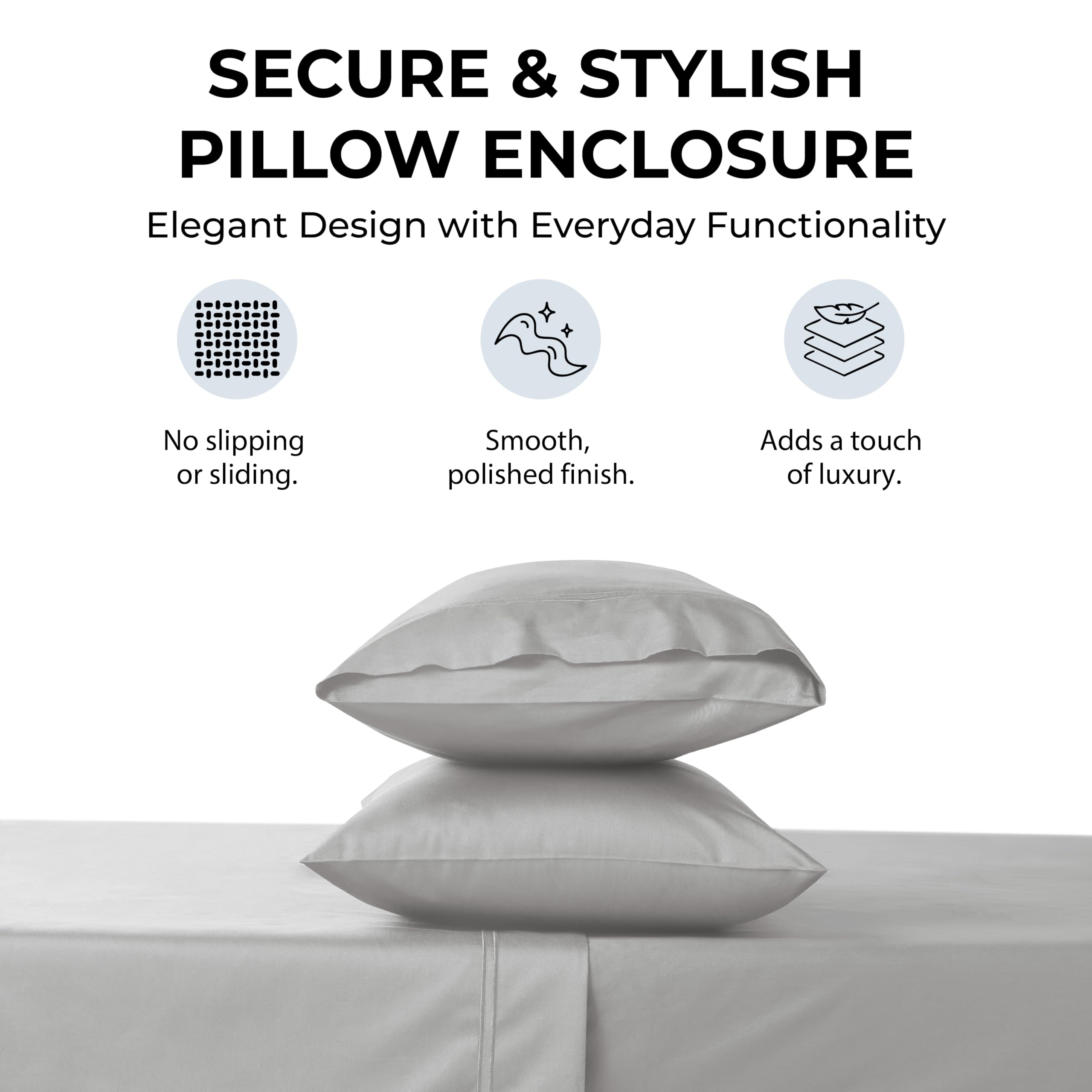 Mayil Manor styled bedroom with grey sheets creating hotel-inspired calm and easy decor
