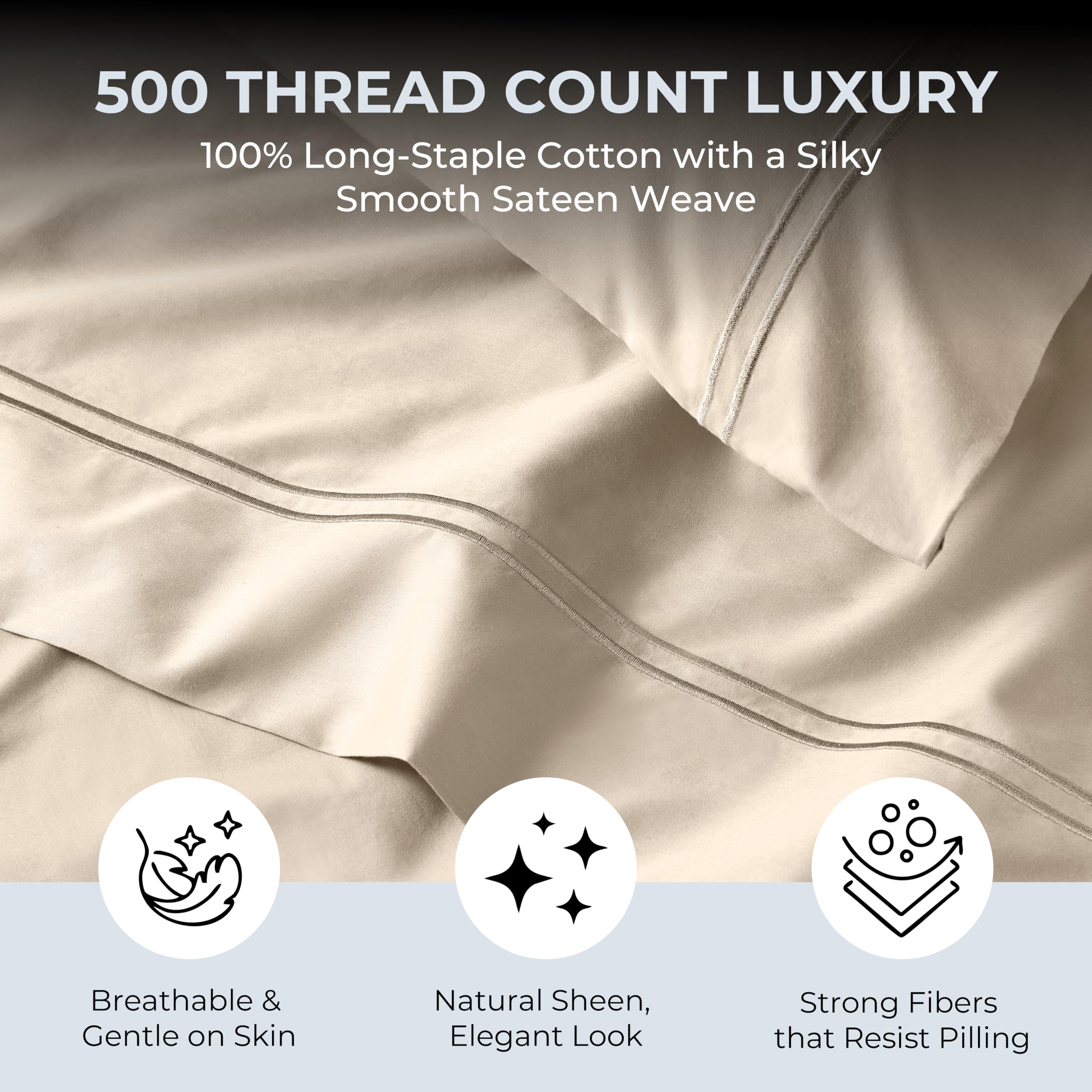Mayil Manor close-up of cotton sateen weave showing smooth sheen and breathable comfort