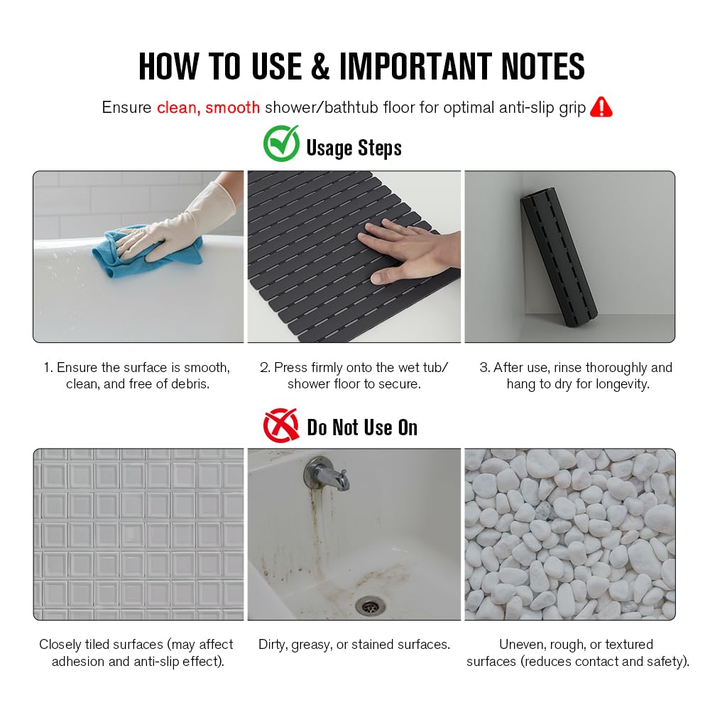 MBOSS mat in stylish bathroom setting enhancing safety and decor
