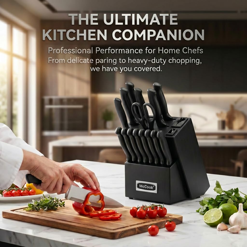 McCook kitchen shears and specialty knives illustrating versatile prep tools
