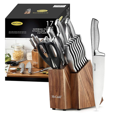 McCook knife set front view showing full kit and neat block — clear organization benefit