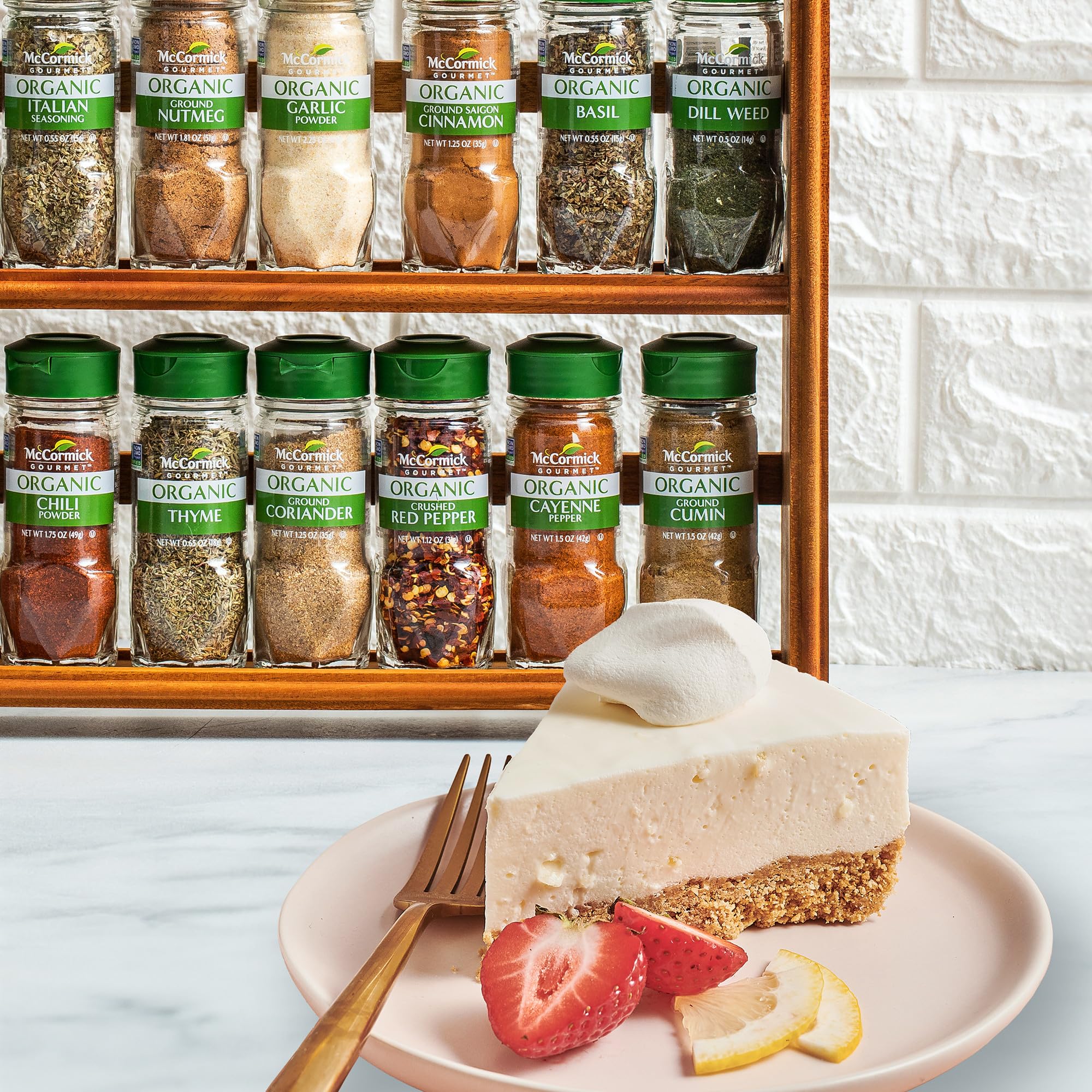 McCormick Gourmet held in hand showing size and practical scale