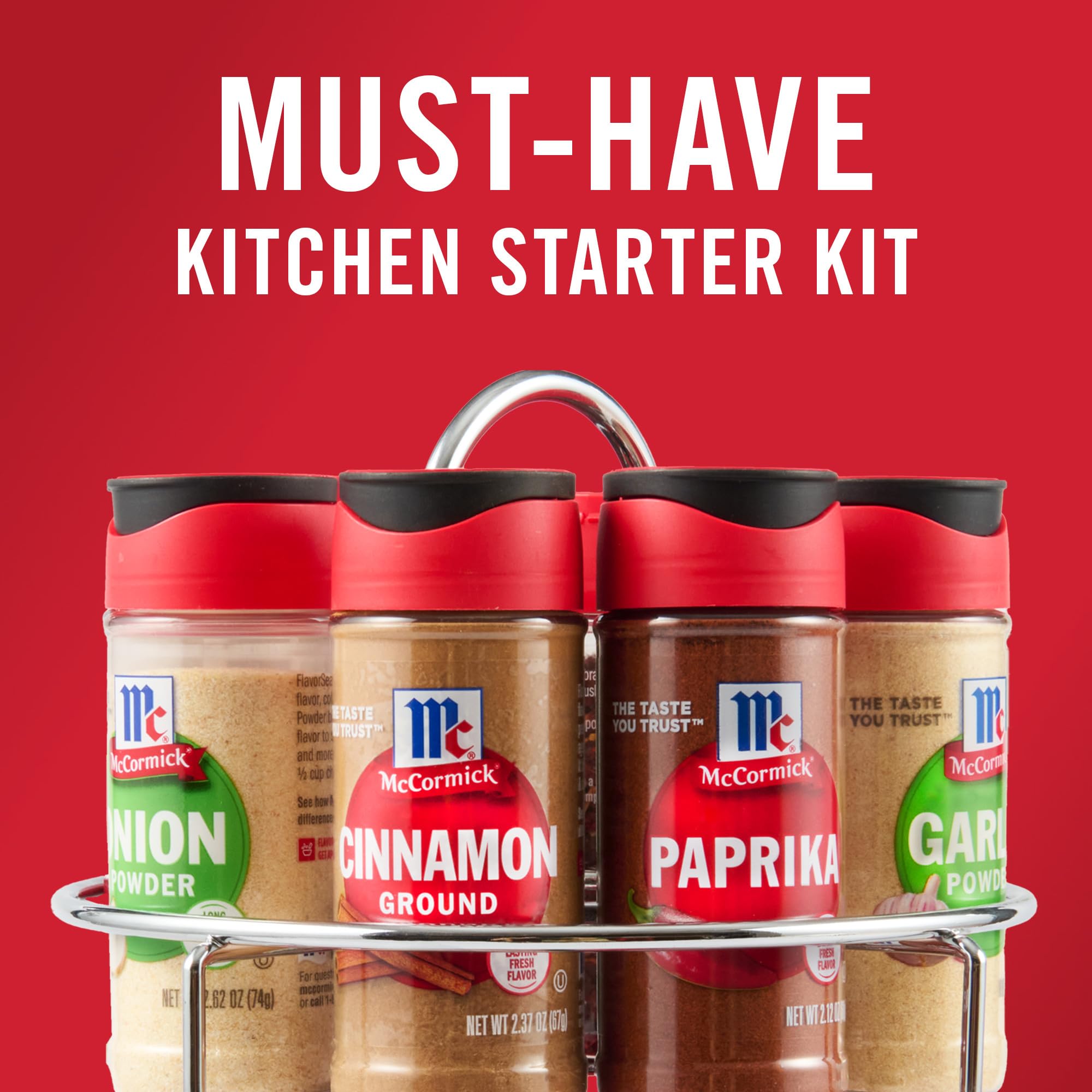 McCormick rack next to a coffee mug to show compact size and scale