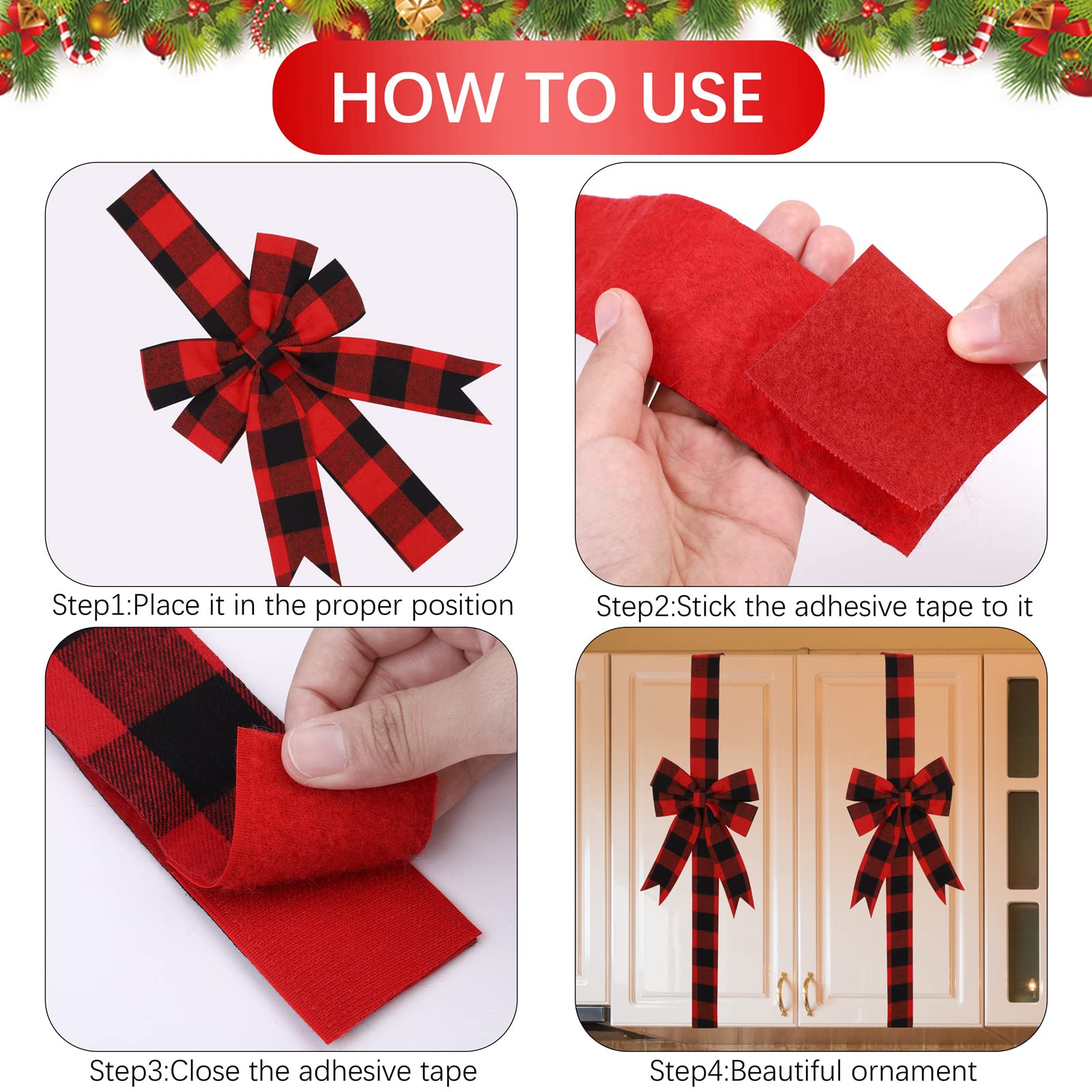 MCEAST full ribbon stretched showing 87-inch length for versatile wrapping