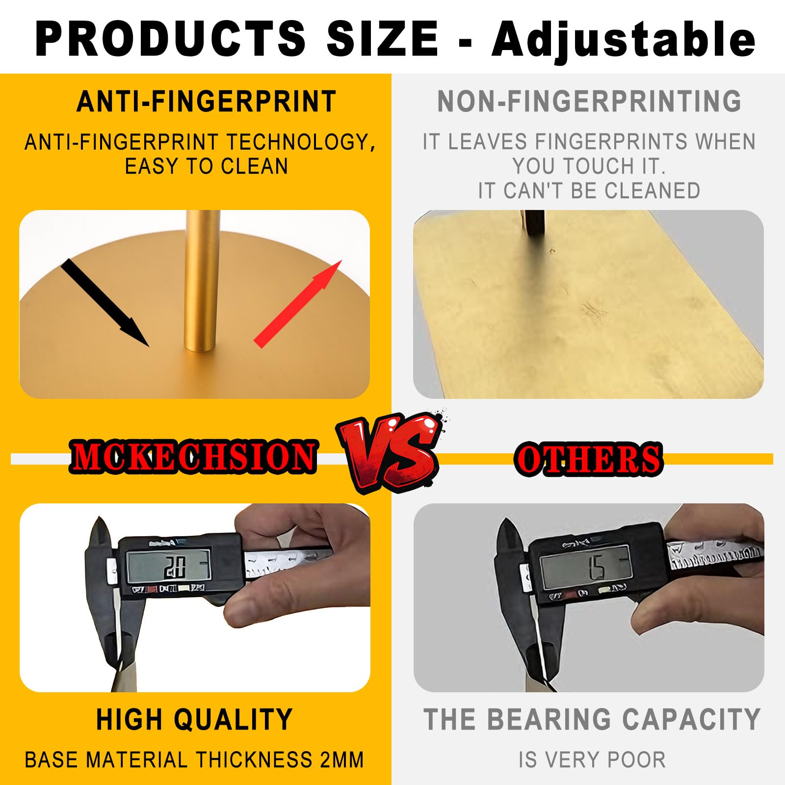 MCKECHSION demonstrating adjustable height for varied hat sizes