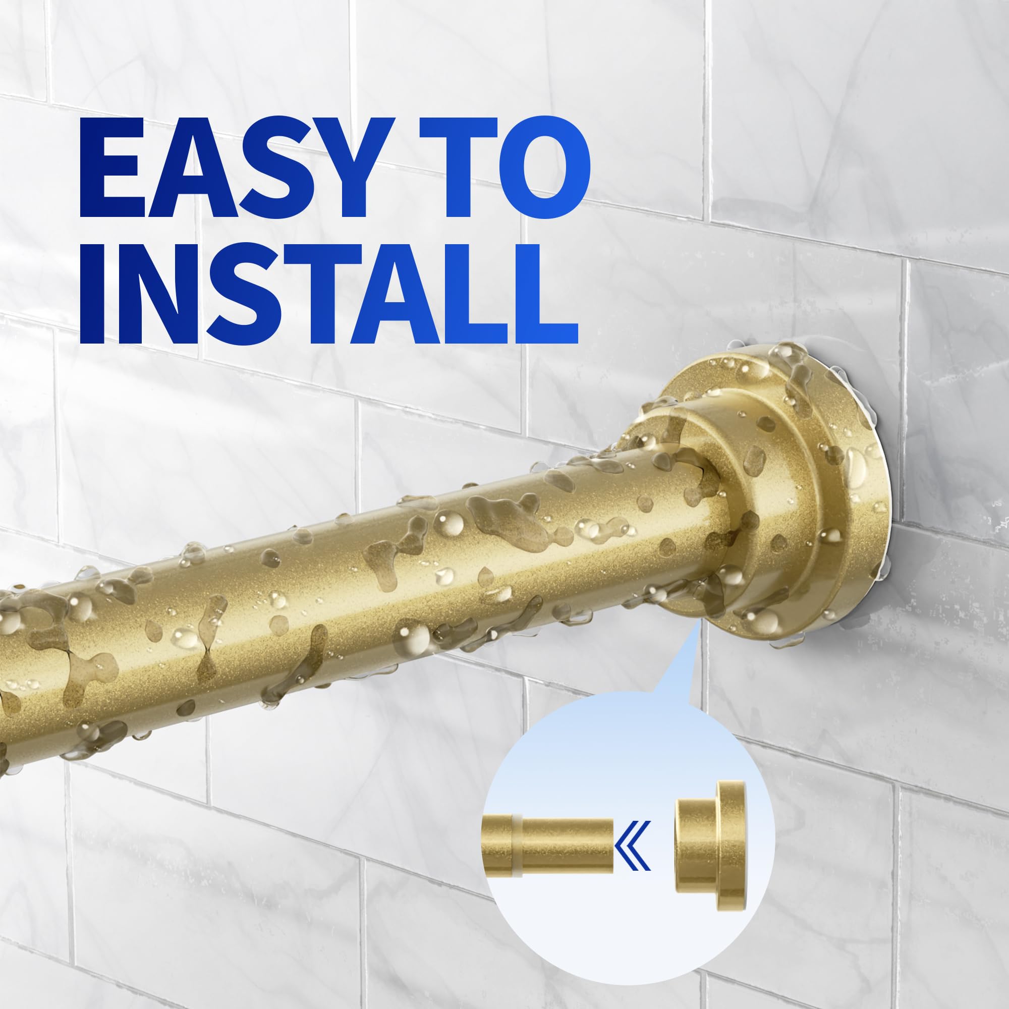Mcrbeay installed in bathroom showing secure, drill-free setup
