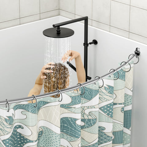 Mcrbeay mounted in bathroom illustrating more elbow room benefit