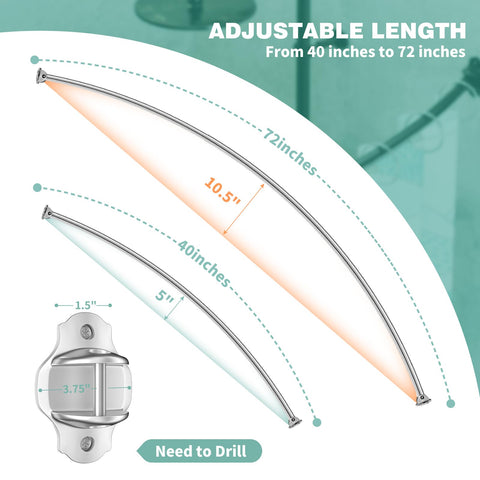 Mcrbeay rod installed in bathroom creating extra elbow space and improved comfort