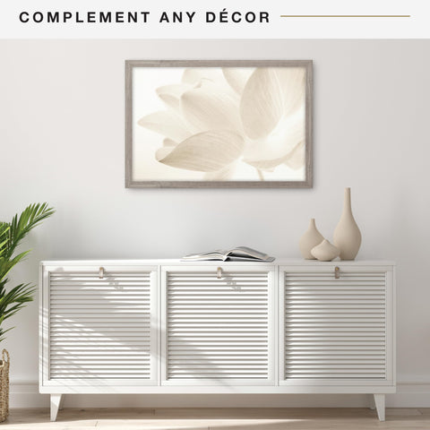 MCS barnwood frame plexi front reduces glare and prevents shattering