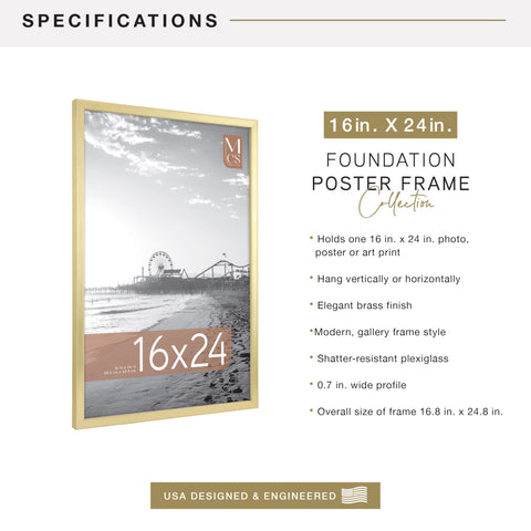 MCS brass frame hanging sawtooth showing vertical and horizontal mounting benefit