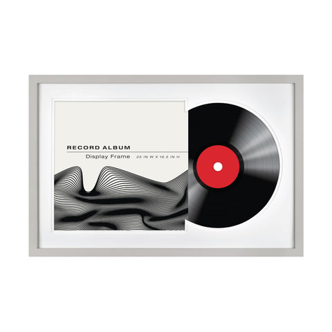 MCS frame front view showing album and vinyl clearly for attractive display