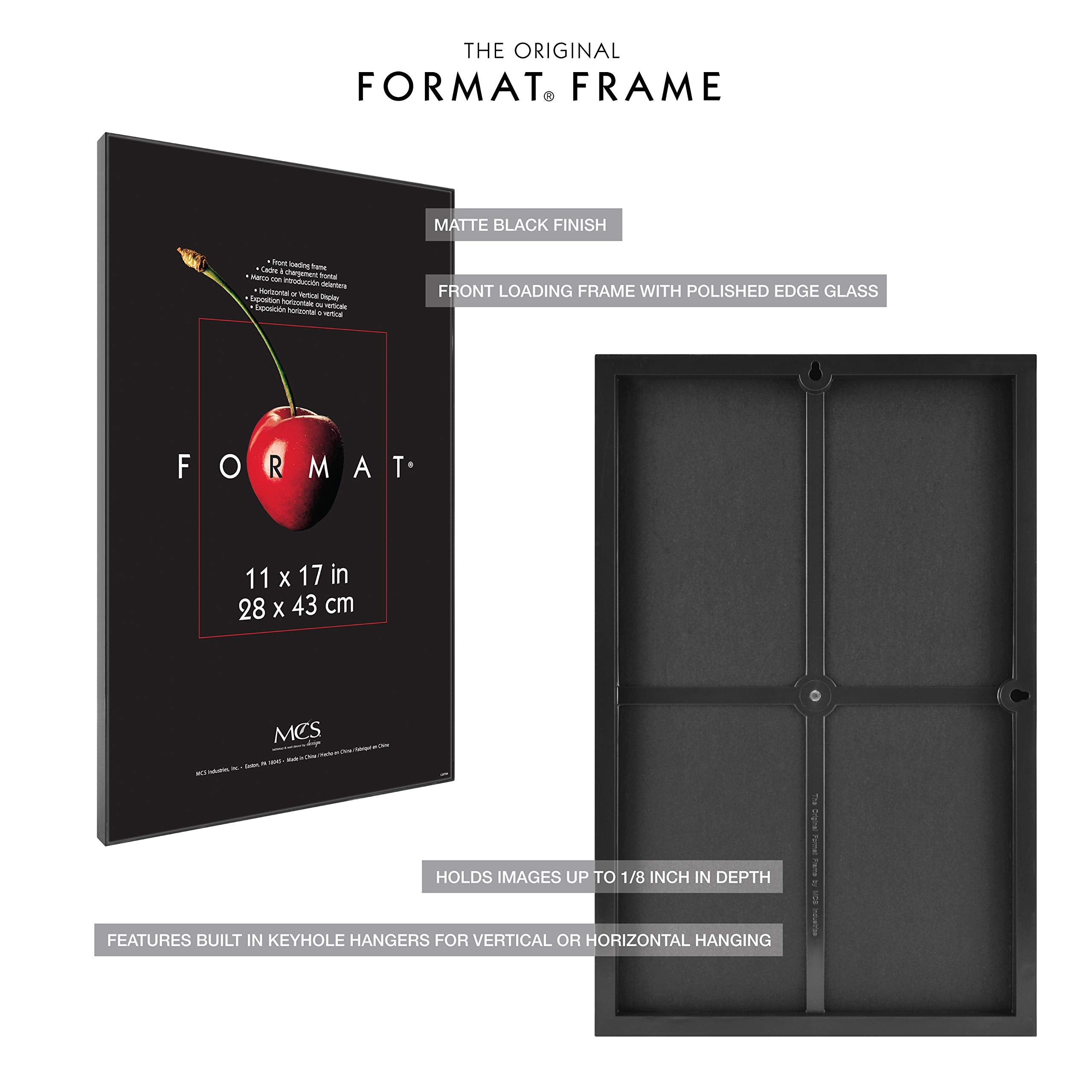 MCS format frames arranged as gallery wall creating cohesive modern room styling