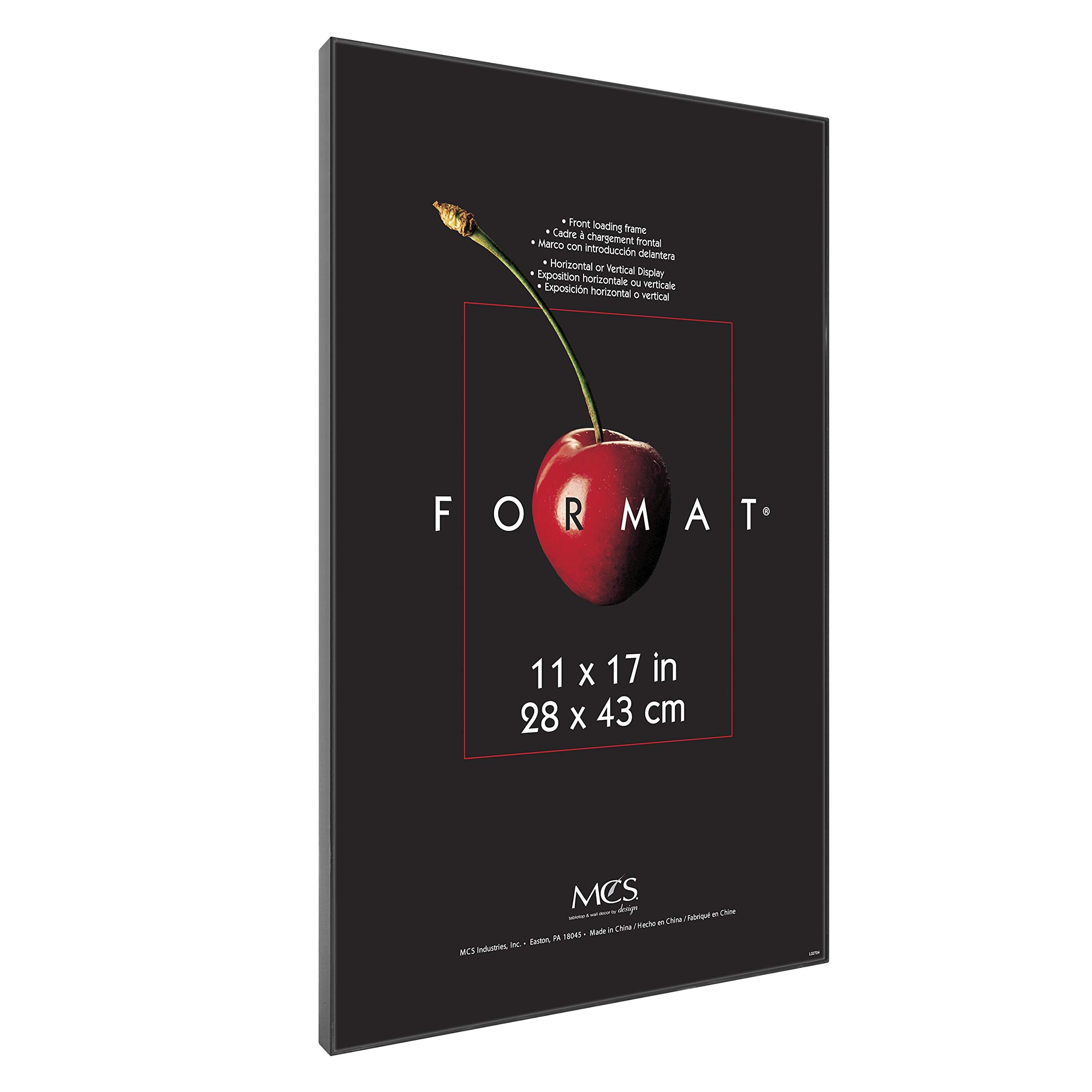 MCS format polished-edge glass closeup protecting print and offering unobstructed view