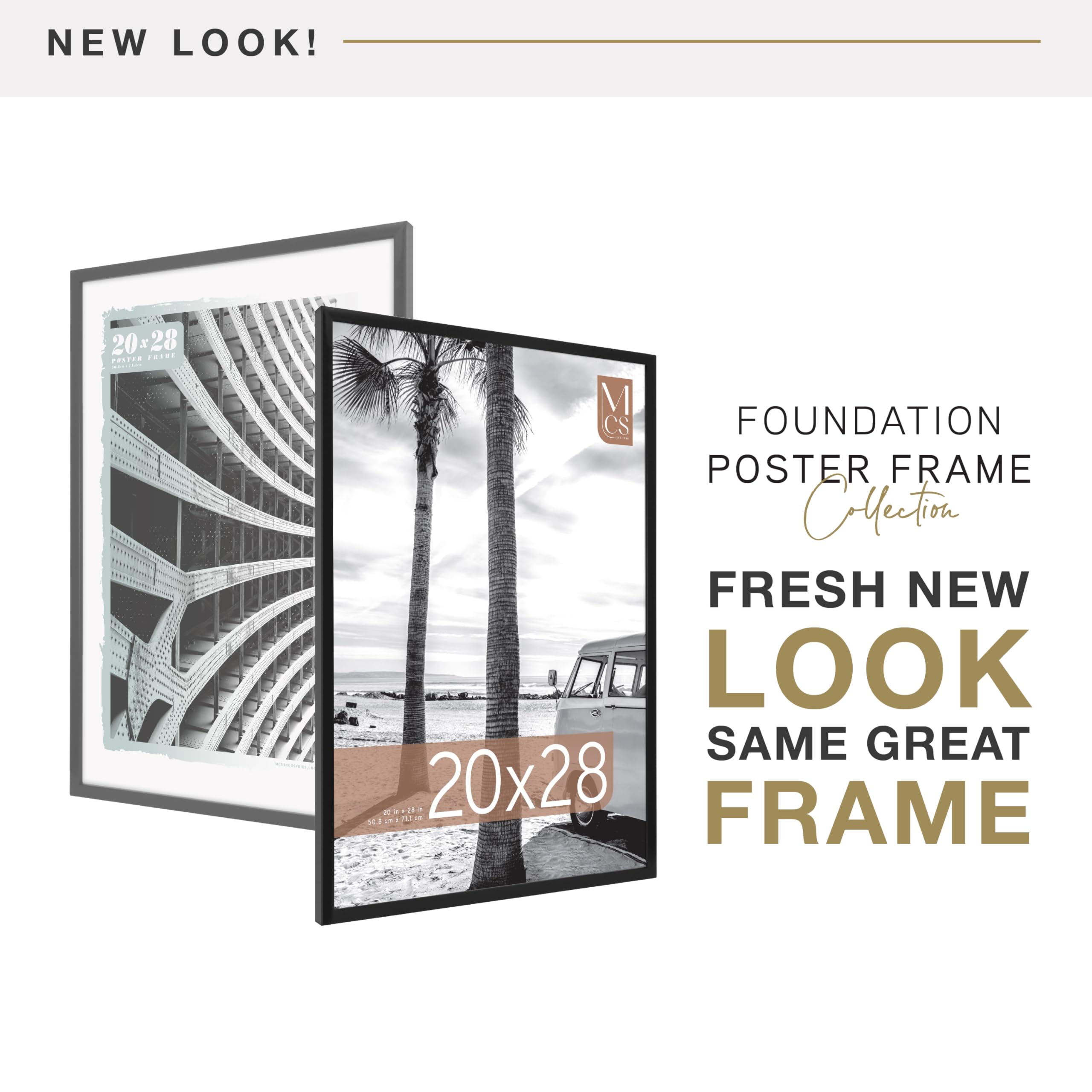 MCS close-up of frame profile highlighting slim modern edge