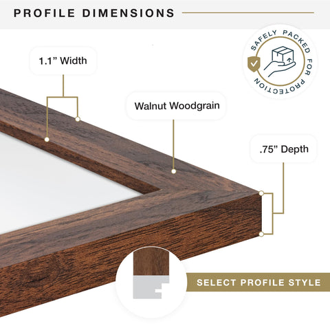 MCS frame back with sawtooth hanger highlighting easy vertical or horizontal mounting