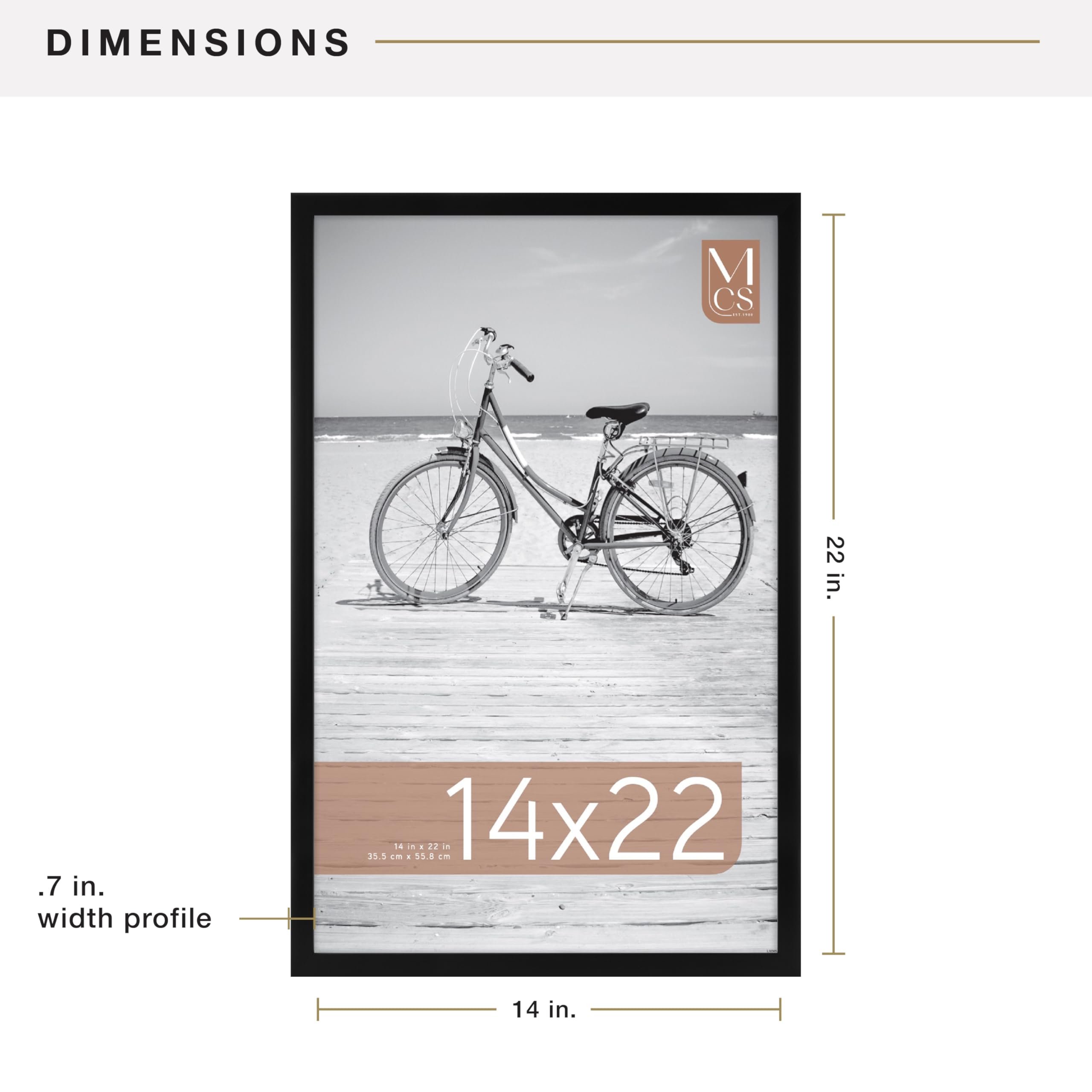 MCS frame displayed in dorm room showing stylish space-enhancing benefit