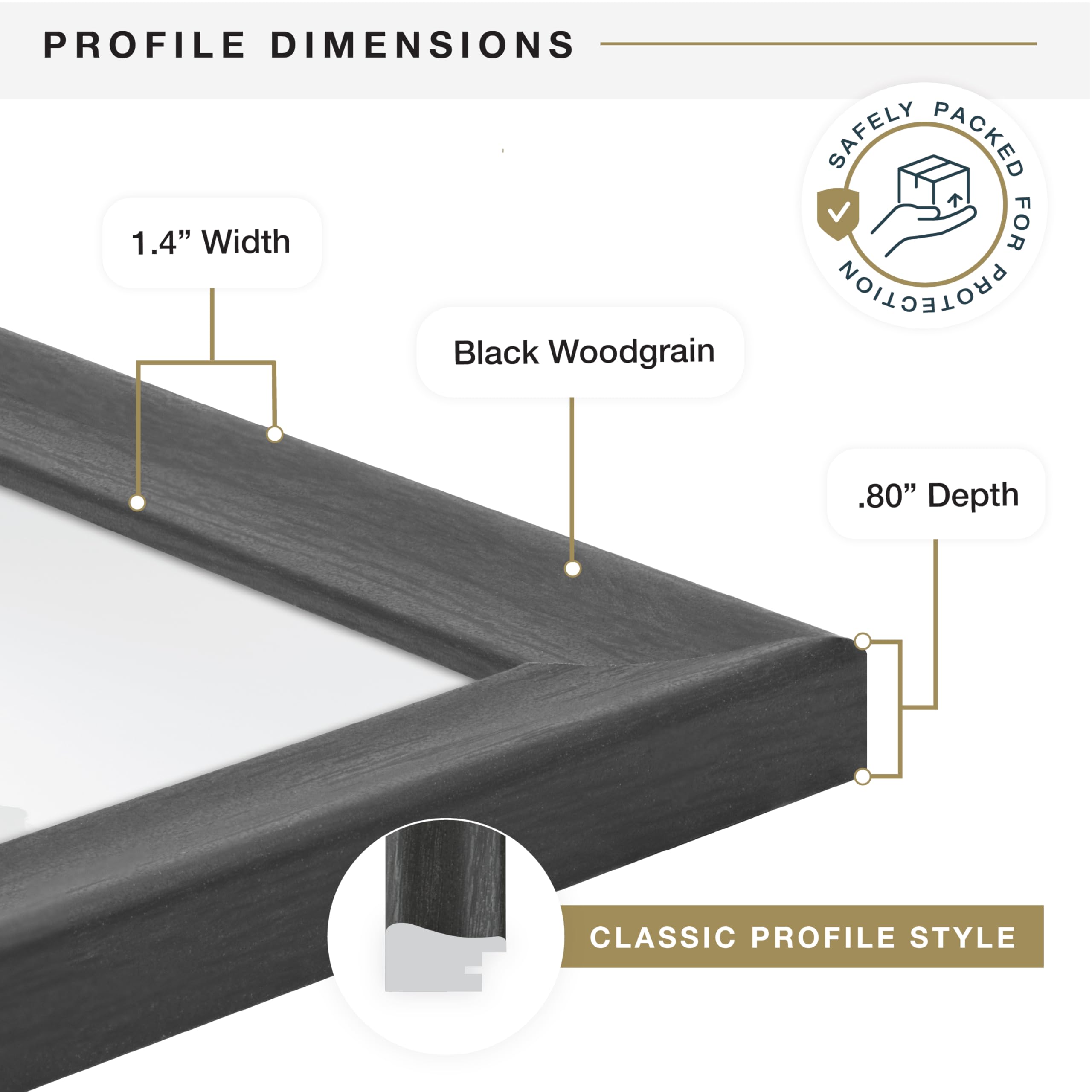 MCS frame edge showing sawtooth hangers for vertical and horizontal hanging flexibility