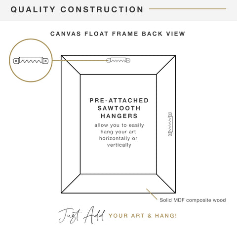 MCS frame hung vertically and horizontally showing versatile display benefit