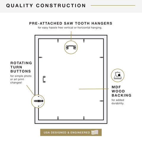 MCS frame on mantel with decor showing versatile styling and instant room upgrade