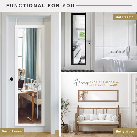 MCS mirror reflecting full outfit for dressing and grooming convenience