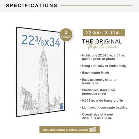 MCS frame clear styrene close-up protecting print and offering shatter-resistant benefit