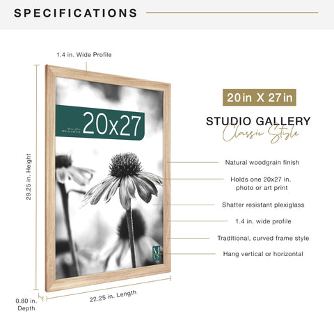 MCS frame hung horizontally demonstrating easy landscape display and balance