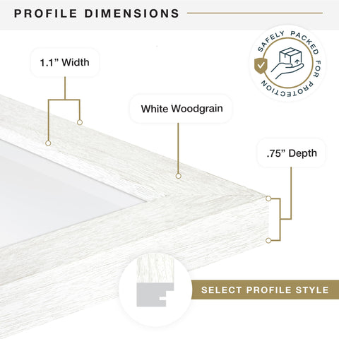 MCS frame displayed in living room to illustrate decor coordination and scale