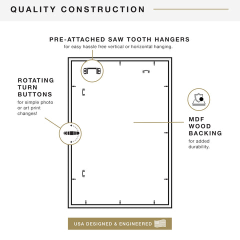 MCS two framed posters on gallery wall demonstrating cohesive styling and matched alignment
