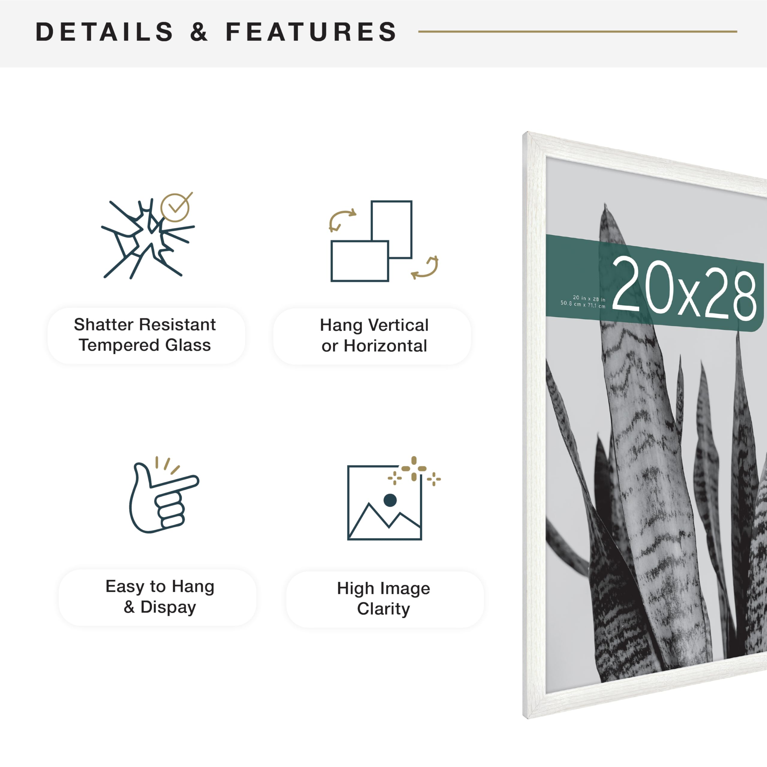 MCS frame beside a book to show 20x28 size and real-world scale benefit