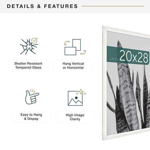 MCS frame beside a book to show 20x28 size and real-world scale benefit