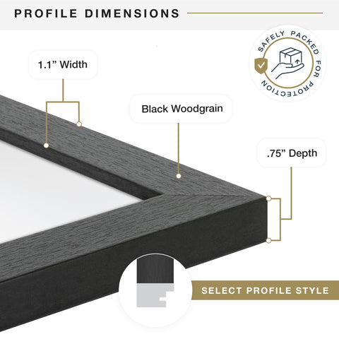 MCS frame with poster inserted demonstrating snug fit and crisp display